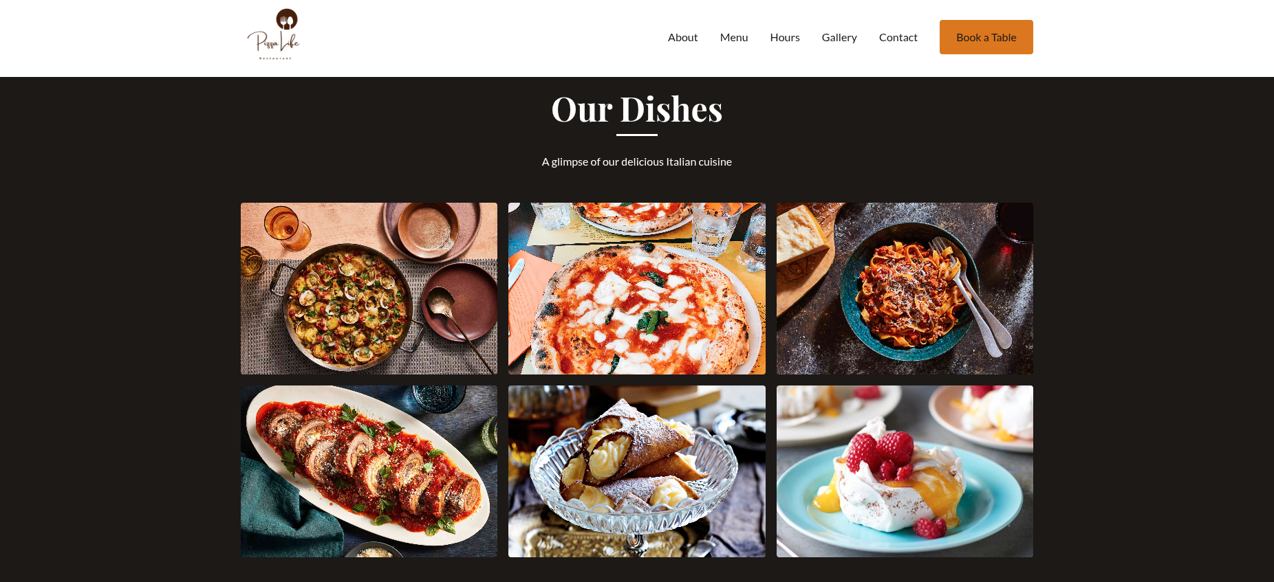 Web Design — Pizzeria website